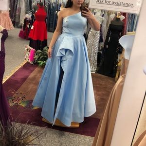 Sherri Hill Light Blue Prom Dress Style #52577